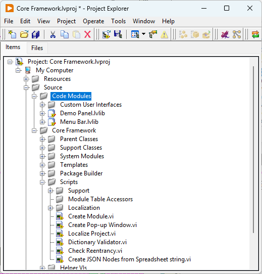 Specify location of Module