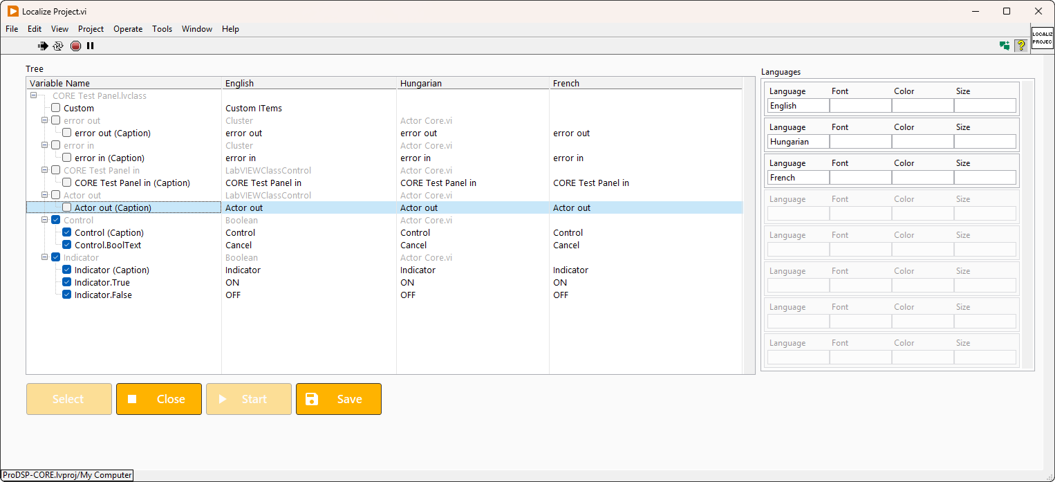 Localize Project Script